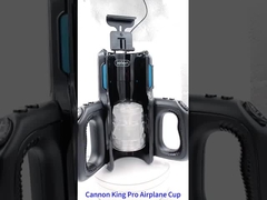 Máquina de masturbación automática masculina de empuje telescópico con copa de avión