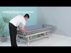 Venta caliente Altura Baño Cama Vehículo de primeros auxilios Hospital Médico Ducha hidráulica de acero inoxidable